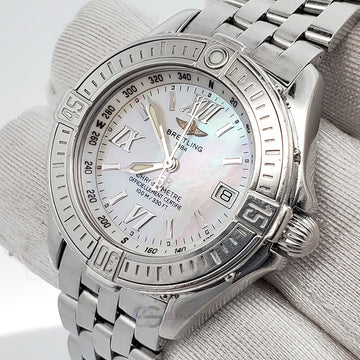 Breitling B-Class Lady 31mm White Mother of Pearl Dial Quartz Stainless Steel Watch A71365