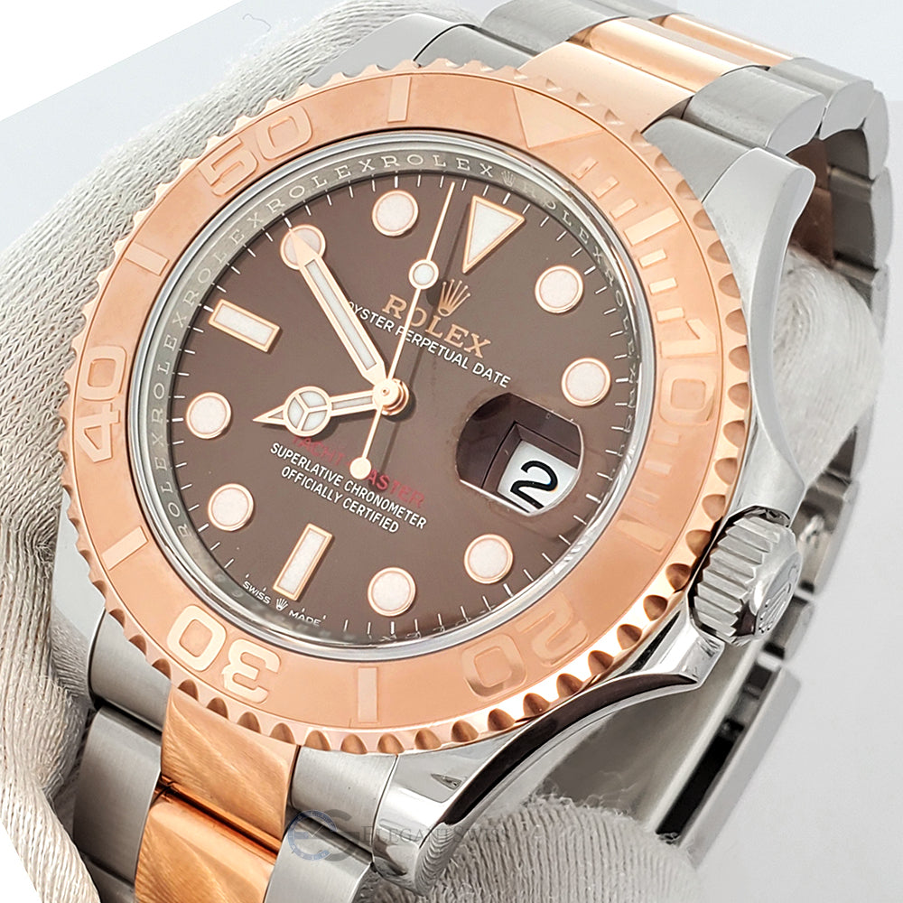 Rolex Yacht-Master 40 126621 Chocolate Dial Everose Gold and Steel Watch 2023 Box Papers