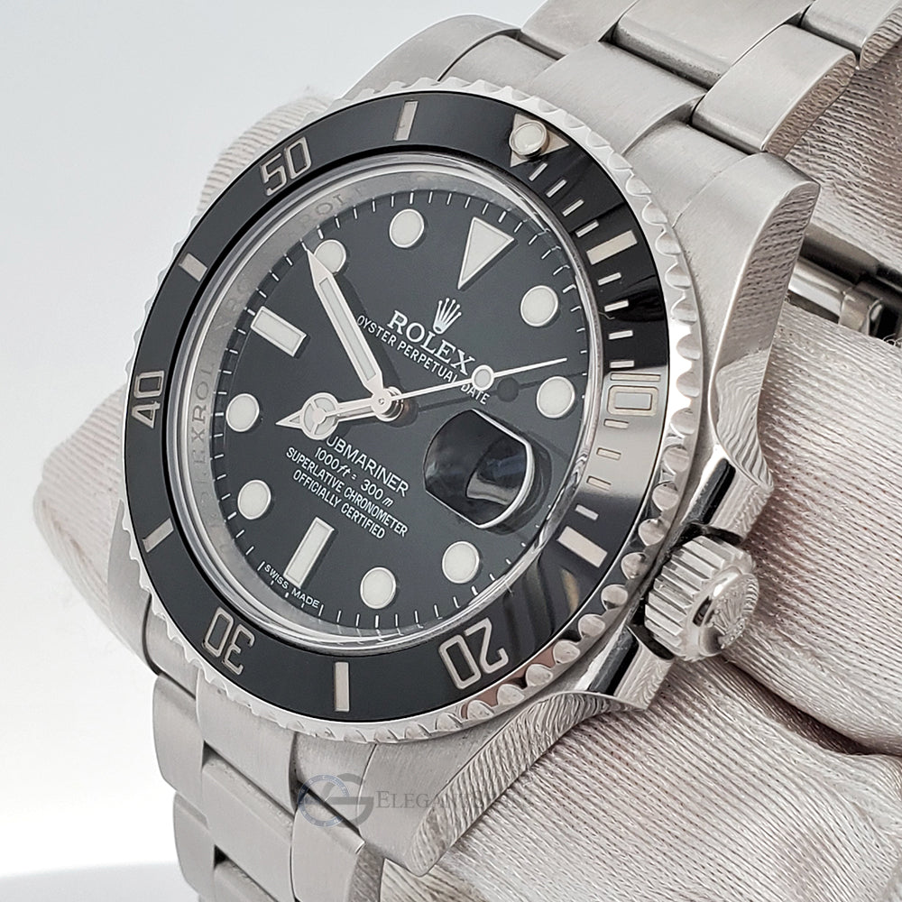 Rolex submariner black hot sale dial 116610ln