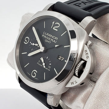 Panerai Luminor 1950 3 Days GMT Power Reserve 44mm Stainless Steel Watch PAM00321 Box Papers