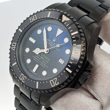 Rolex Sea-Dweller Deepsea 44mm D-Blue James Cameron Dial Black PVD Watch 116660 Box Papers