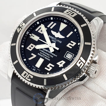 Breitling SuperOcean 42mm Black Dial Stainless Steel Watch A17364