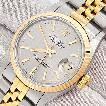 Rolex Datejust 31mm Slate Jubilee Index Dial 2-Tone Gold/Steel Jubilee Watch 68273