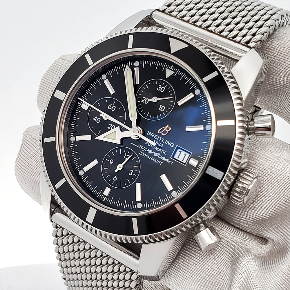 Breitling SuperOcean Heritage Chronograph 46mm Black Dial Stainless St
