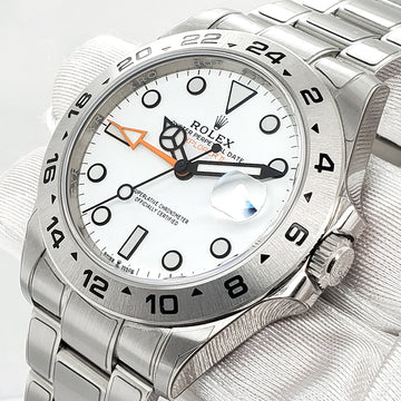 Unworn Rolex Explorer II 42mm Polar White Dial Stainless Steel Oyster Watch 226570 Box Papers