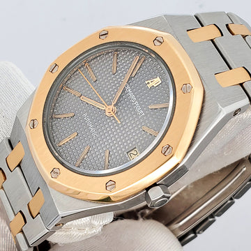 Audemars Piguet Royal Oak 35mm Grey Tapisserie 2-tone Yellow Gold/Steel Automatic Watch  SA14486