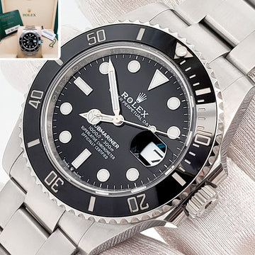 2024 Rolex Submariner Date 41mm Black Dial Cerachrom Bezel Steel Watch 126610LN Box Papers