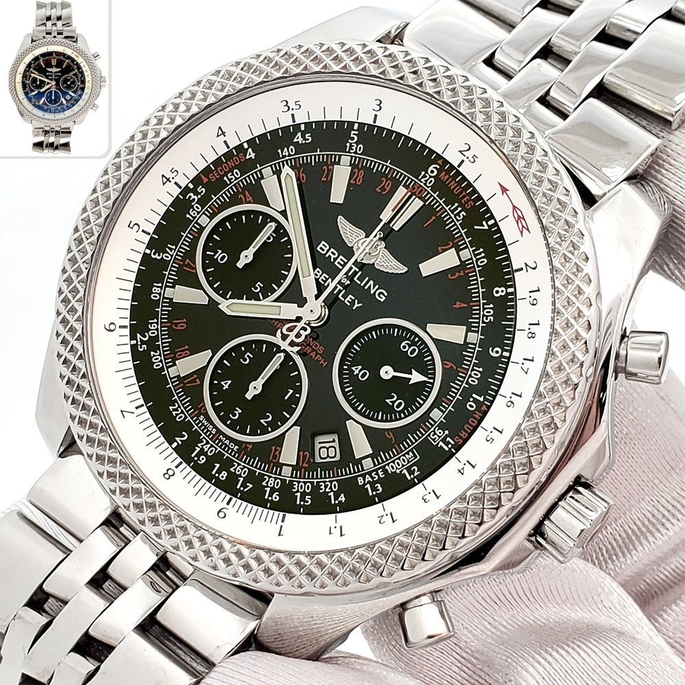 Breitling Bentley Motors Special Edition Steel Mens 49mm Watch A25364
