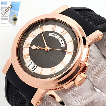 Mint Breguet Marine Rose Gold Big Date 39mm Watch 5817BR/Z2/5V8 with Appraisal
