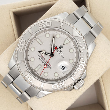 Rolex Yacht-Master 40mm 16622 Platinum Bezel Steel Watch