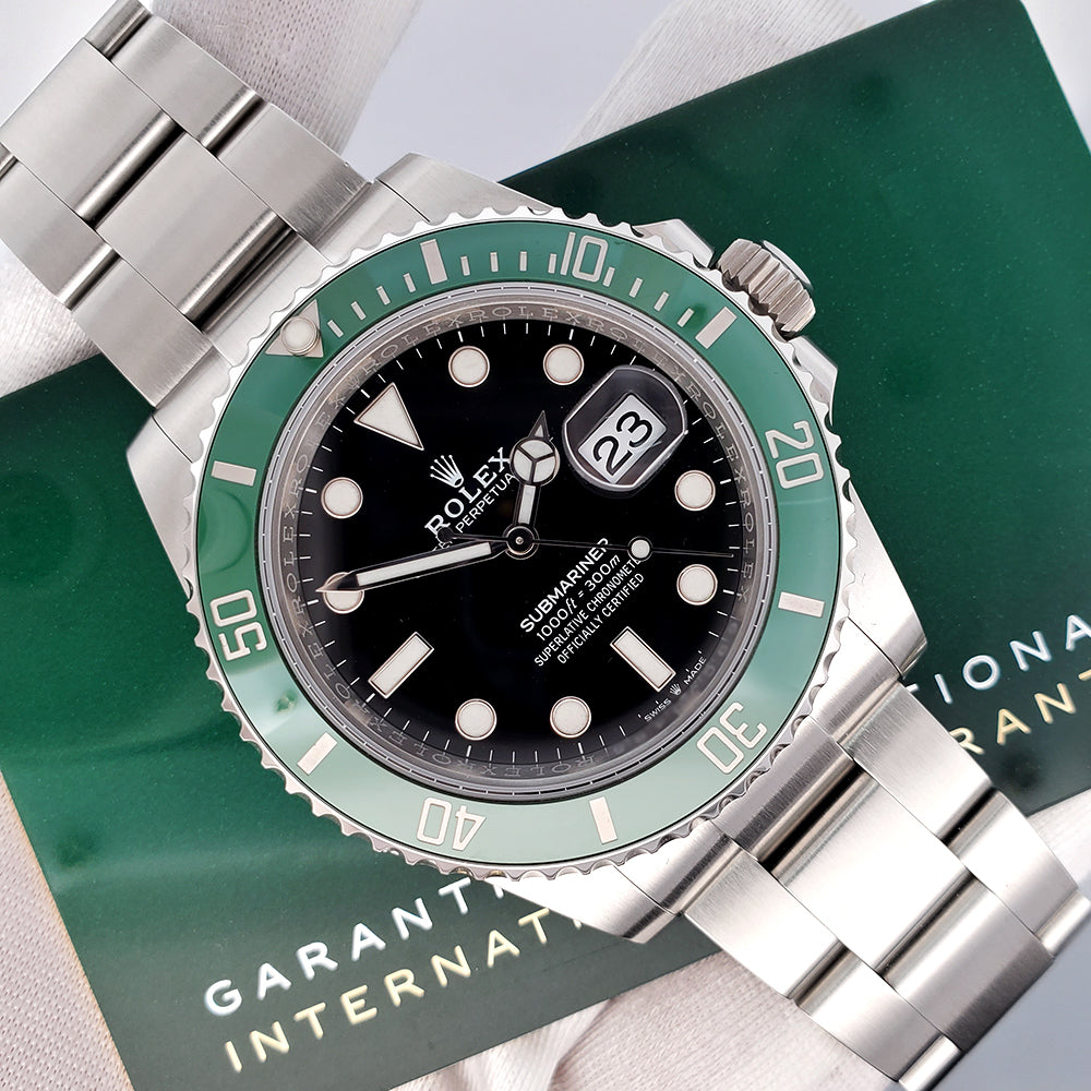 Unworn 2023 Rolex Submariner Date 41mm "Starbucks" 126610LV Green Bezel Watch Box Papers