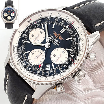 Breitling Navitimer Chronograph 42mm Black Dial Automatic Steel Mens Watch A23322