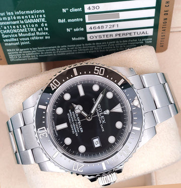 Rolex Sea-Dweller 4000 40mm Ceramic Bezel Steel Watch 116600 Box Papers