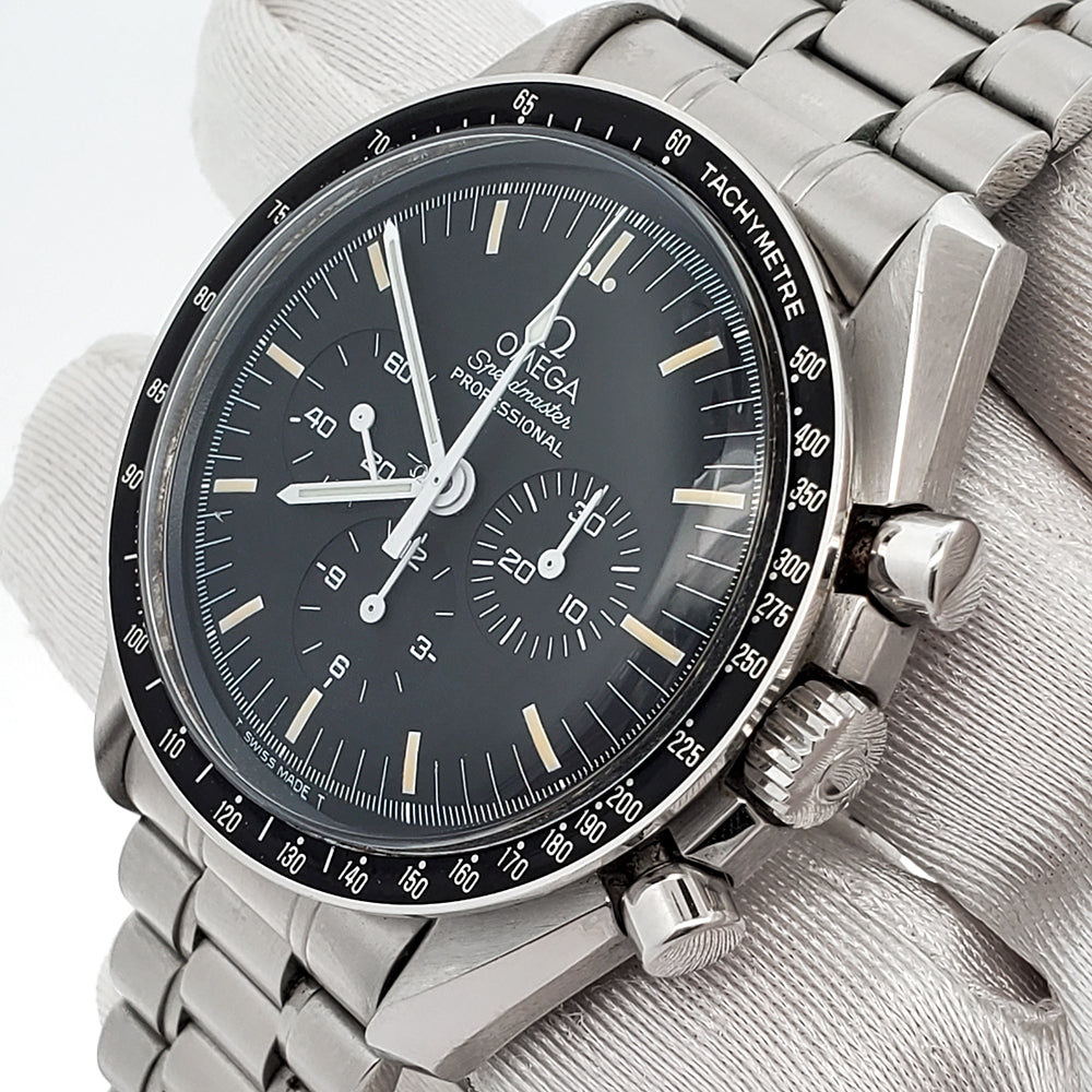 Omega Apollo Xi Speedmaster Moonwatch 42mm Black Dial Watch 345.0808