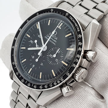 Omega Apollo Xi Speedmaster Moonwatch 42mm Black Dial Watch 345.0808