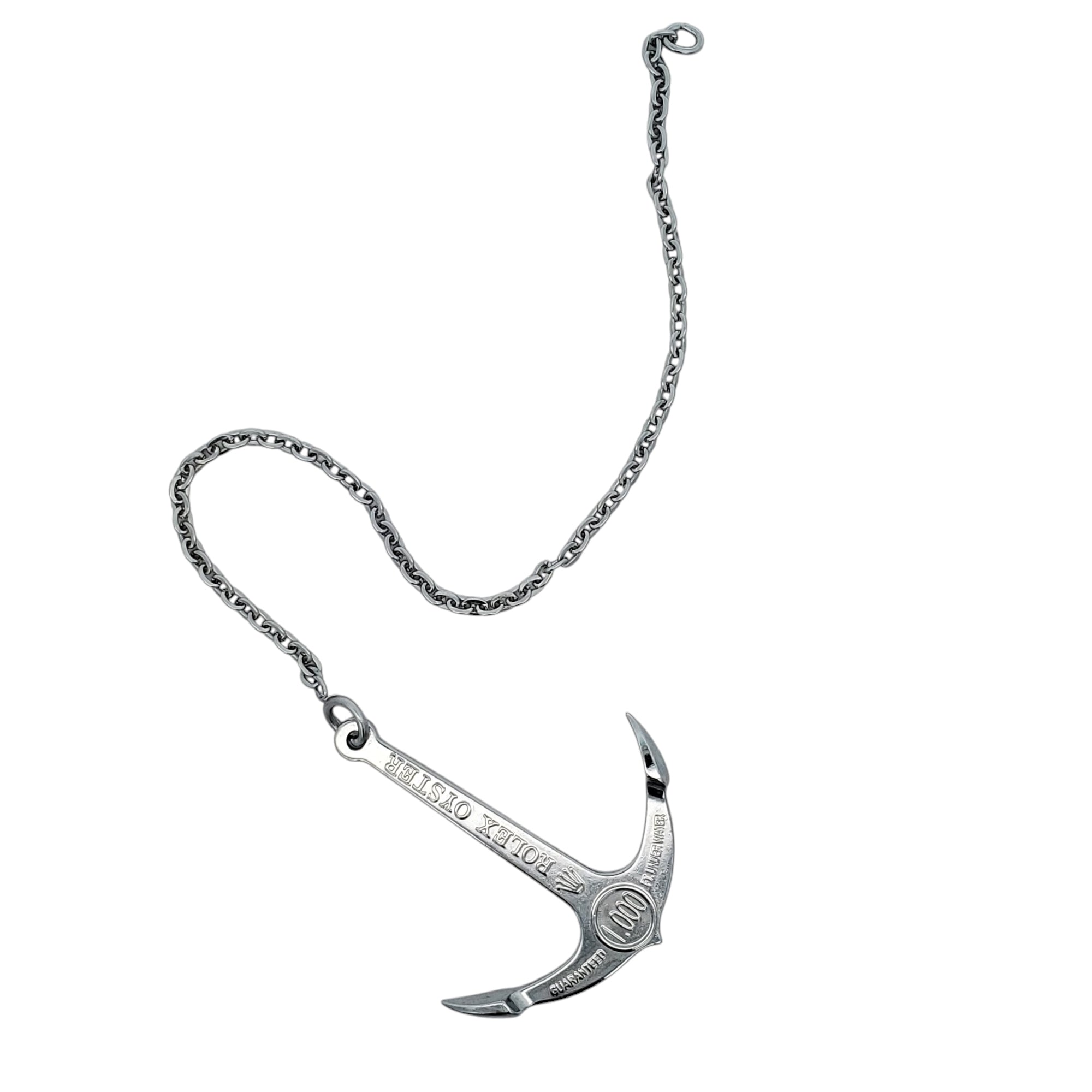 OEM Rolex Anchor Charm 1000ft Submariner Sea-Dweller Tag Stainless Ste