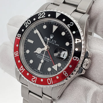 Rolex GMT-Master II 40mm Coke Bezel Stainless Steel Watch 16710 Box Papers