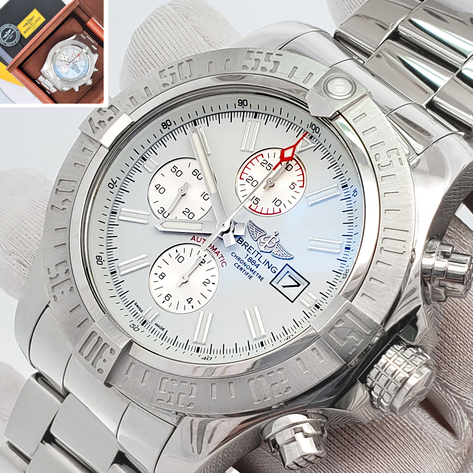 Buy Breitling Super Avenger II 48mm Steel Chronograph A13371