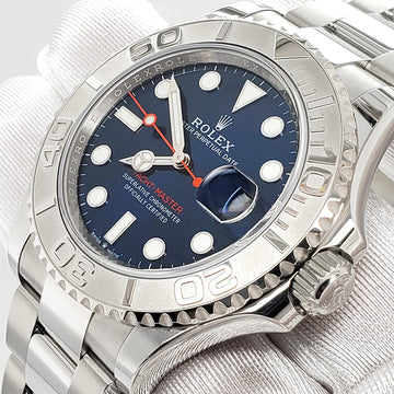 2022 Unworn Rolex Yacht-Master 40mm Blue Platinum/Steel Watch 126622 Box Papers