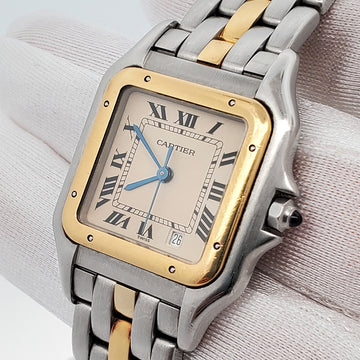 Cartier Panthère Date 26mm Roman Dial Yellow Gold/Steel Quartz Lady Watch 187949
