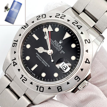 Rolex Explorer II 40mm Black Dial Steel Oyster Watch 16570 With Tag