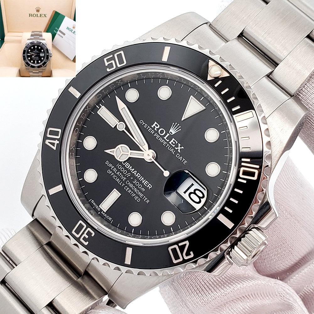 Rolex Submariner Date 40mm Black Dial Steel Watch 116610LN Box Papers