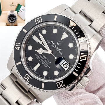 Rolex Submariner Date 40mm Black Dial Steel Watch 116610LN Box Papers