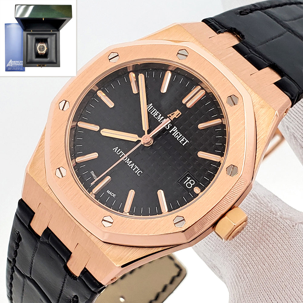 Audemars Piguet Rose Gold Royal Oak 37mm Watch 15450OR Box/Apr