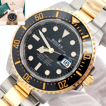 2023 Rolex Sea-Dweller 43mm 126603 Black Ceramic Yellow Gold/Steel Watch Box/Papers/Tag