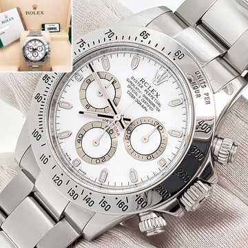 2015 Rolex Cosmograph Daytona 40mm 116520  'APH' White Dial Steel Watch Box/Papers/Tag