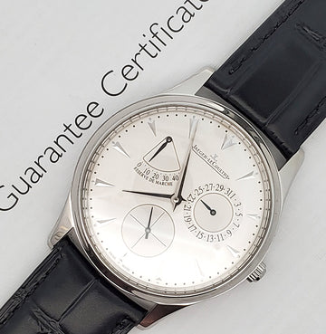 Jaeger Lecoultre Reserve De Marche Ultra Thin Watch 176.8.38.S Q1378420 Papers