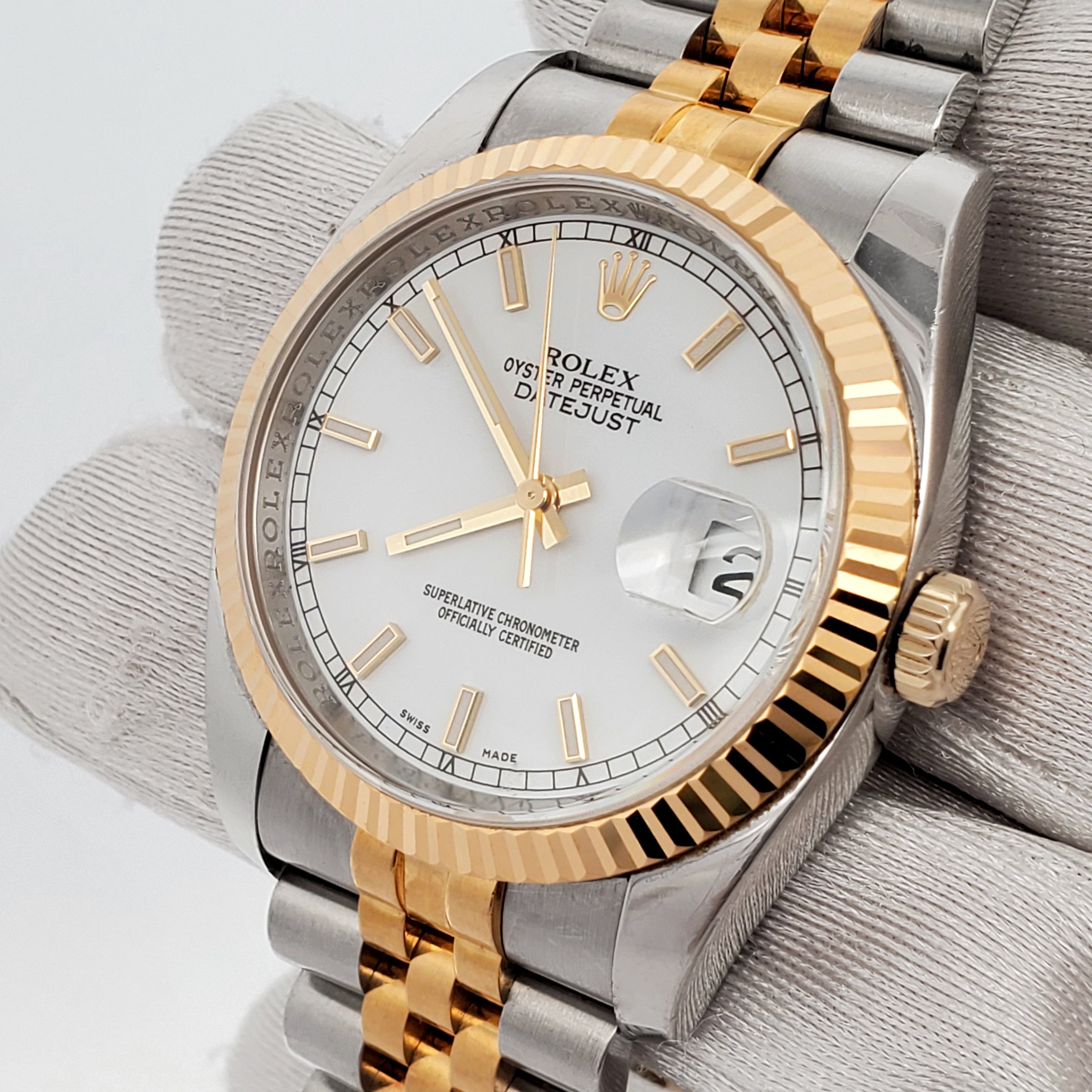 Rolex 2 2024 tone datejust 36mm