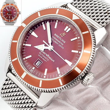 Breitling SuperOcean Heritage 46mm Brown Dial Bronze Bezel Steel Watch A17320