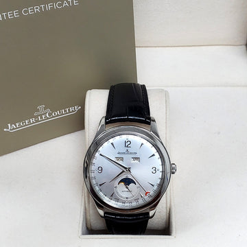 Jaeger LeCoultre Master Calendar Limited Edition Steel Mens 39mm Watch 176.8.12.S Q1558420 Box Papers