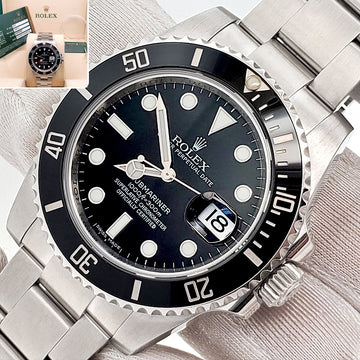 Rolex Submariner Date Engraved Rehaut 40mm Steel Oyster Watch 16610 Box/Papers/Tag