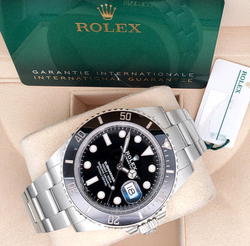 Rolex Submariner Date 41mm Black Dial Cerachrom Bezel Steel Watch 126610LN Box Papers