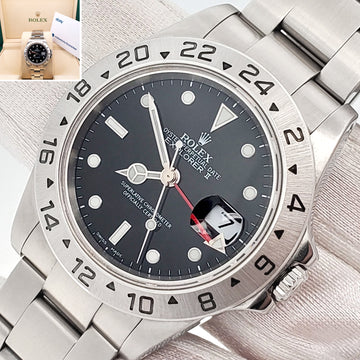 Rolex Explorer II 40mm Black Dial Steel Oyster Watch 16570