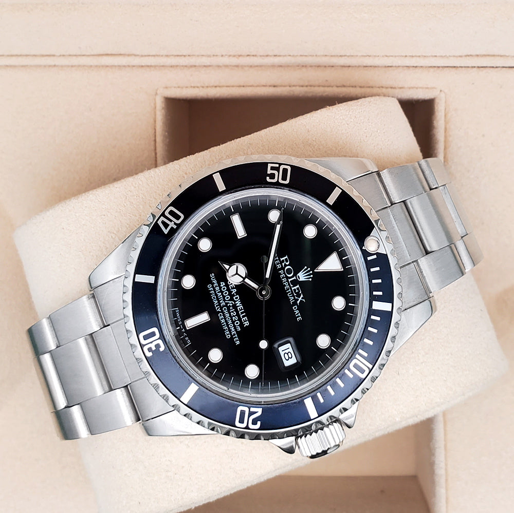 Rolex Sea-Dweller 40mm Black Dial Oyster Stainless Steel Watch 16600