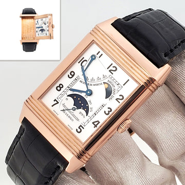 Jaeger-LeCoultre 18k Rose Gold Reverso Sun Moon Men’s Watch 270.2.63