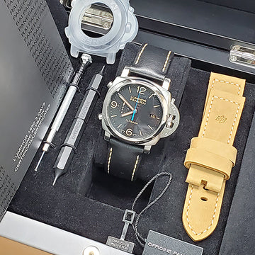 Panerai Luminor 44mm 1950 3 Days Chrono Flyback PAM524 PAM00524 Steel Watch Box Papers