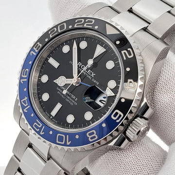 2023 Rolex Batman GMT-Master II 40mm Black and Blue Bezel Steel Watch 126710BLNR Box Papers