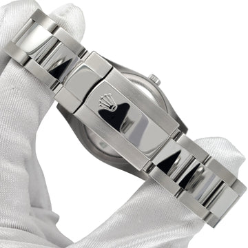 Rolex Datejust Silver Floral Dial 36mm 2.5ct Diamond Bezel 116200 Steel Watch