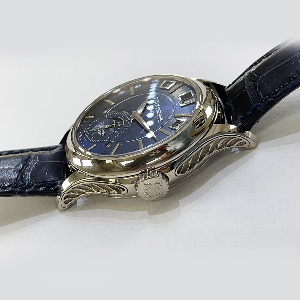 Patek Philippe Minute Repeater Perpetual Calendar 5207G-001 White Gold With Blue Leather Watch Blue Dial 2020