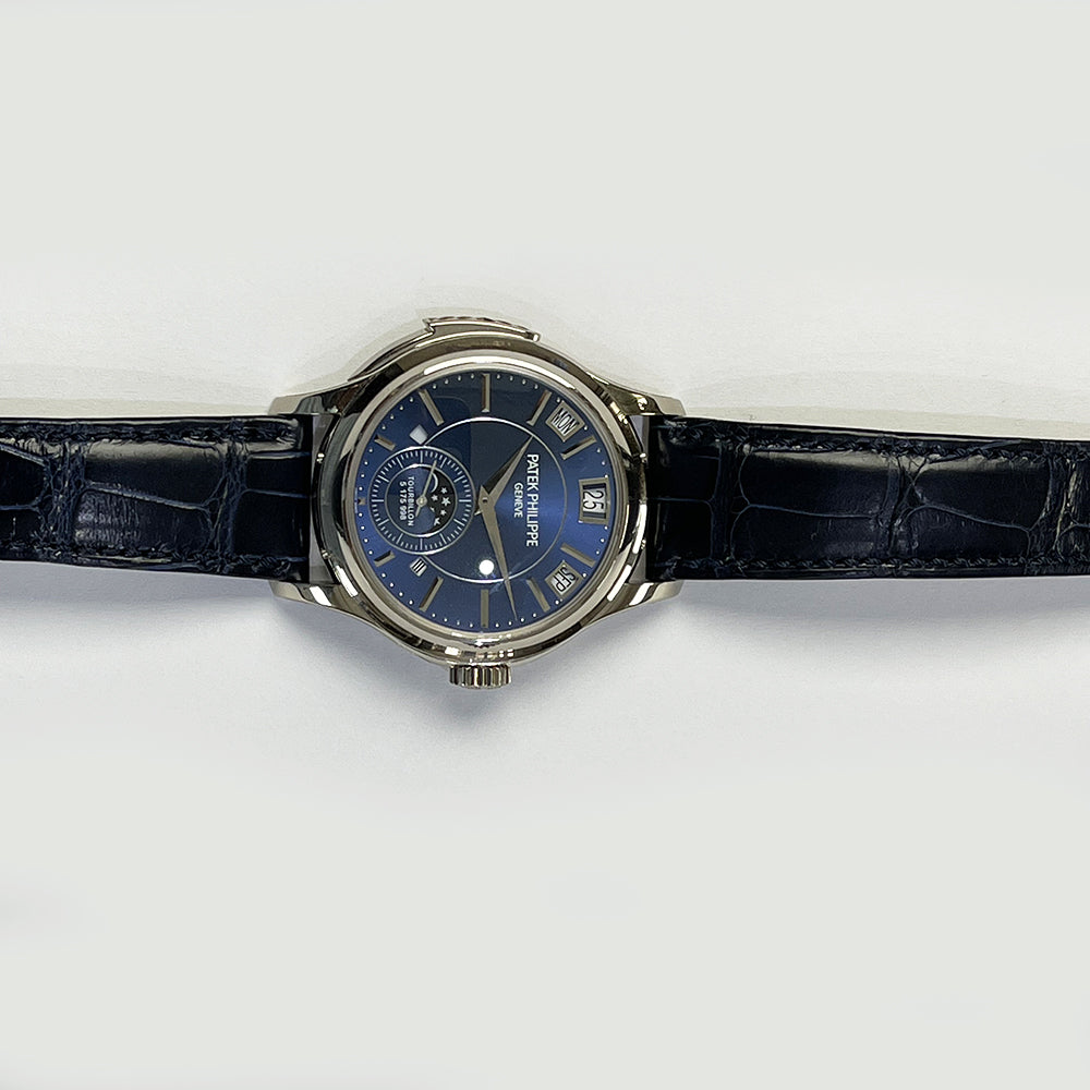 Patek Philippe Minute Repeater Perpetual Calendar 5207G-001 White Gold With Blue Leather Watch Blue Dial 2020