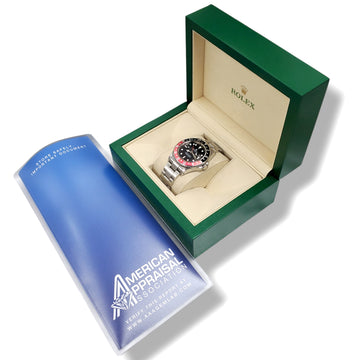 2000 Rolex GMT-Master II Coke Bezel Steel 40mm Watch 16710 Box/Appraisal