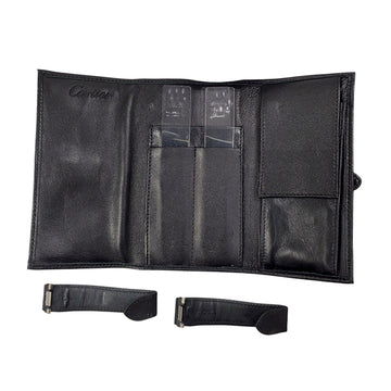 OEM Cartier Roadster Leather Strap for Chronograph XL W62019X6 2618 with Pouch/Holder