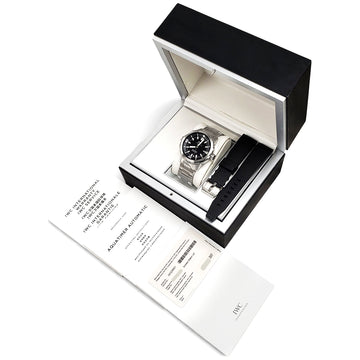 2017 IWC Aquatimer Black Dial Automatic Steel 42mm Watch IW329001 Box/Papers/Strap