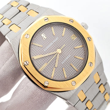Audemars Piguet Royal Oak Grey Tapisserie 2-tone Yellow Gold/Steel Automatic 35mm Watch SA14486