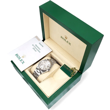 2003 Rolex Date 34mm Silver Index Dial Steel Oyster Watch 15200 Box/Papers/Tag