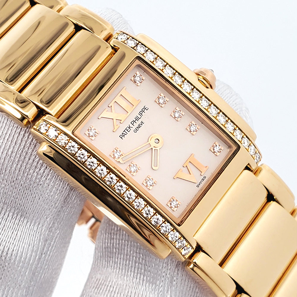 Patek Philippe Twenty-4 Factory Diamond Set Rose Gold Ladies Watch 4908/11R-011